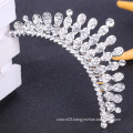 Clear Rhinestone Tiara Comb Crystal Wedding Hair Accessory